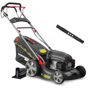 Elem Technic Garden Technic - Tondeuse thermique autotractée 144.3cc - 46cm livrée avec 2 lames + mulching - Gardeo Pro