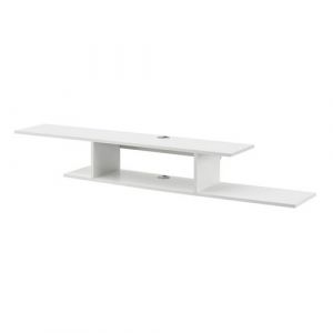Meuble mural pour TV Støvring 21 x 150 x 25 cm blanc [en.casa]
