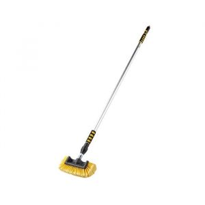 Optima Balai de lavage télescopique 4 faces Extensible jusqu à 1m70 - idéal pour camping-car