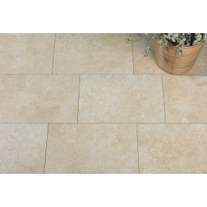 Tau Carrelage sol int&eacute;rieur effet pierre caramon 40x60 cm - Noce