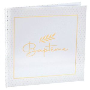 Santex Livre d'or Baptême, blanc et Or