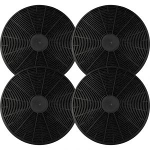 Image de Vhbw 4x Filtres &agrave; charbon actif compatible avec PKM 9040/60W, 9040/60 BZ, 9040/60 WZ, 9040/90 BZ, 9040/90 WZ, 9040/90W hotte aspirante - 17,5 cm