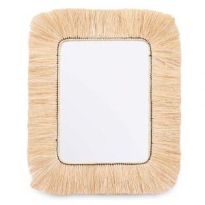 Miroir mural Marron Verre herbe 77 x 67 x 3 cm