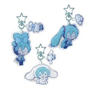 Hatsune Miku x Sanrio Cinnamoroll Acrylic Keyring B - H80×W46×D3mm