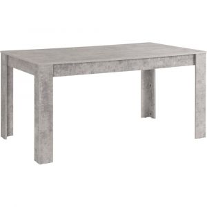 LynnTable à manger en effet béton 8 personnes L160