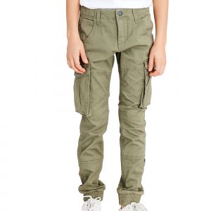 name it Fille Nitbamgo Reg/R Twi Ca M Nmt Noos Pantalons, Vert Lichen, 176 EU