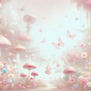 Lumal&eacute;a - Papier peint panoramique Enfants - F&eacute;erique - 130 cm x 130 cm