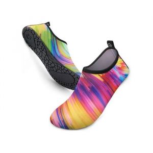 Chaussures D'eau Unisexe S&eacute;chage Rapide Plage Et Piscine Chaussettes De Plong&eacute;e Antid&eacute;rapantes Yoga Kayak Surf Multicolore Eu 44-45