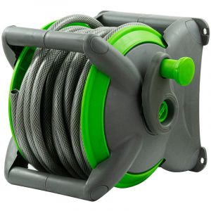 Tuyau d'arrosage avec enrouleur 15 M et accessoires