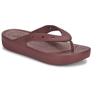 Crocs Femme Classic Platform Flip W Tongues, Dark Cherry, 43 EU