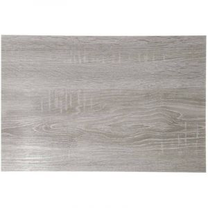 Secret de Gourmet - Set de table rectangulaire Bois gris - 45 x 30 cm - Gris