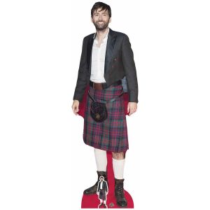 Figurine en carton taille reelle David Tennant Kilt 183cm