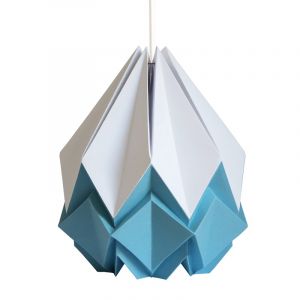 Suspension origami bicolore en papier taille L