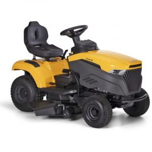 Stiga Tracteur de pelouse Tornado 398 st 450 432cc essence, hauteur de coupe réglable sur 7 positions de 25 à 80 mm, moteur 7,5kW