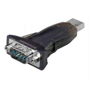 Goobay Convertisseur / adaptateur USB vers série RS232, transparent - Connecteur USB 2.0 (type A) > Connecteur D-SUB/RS-232 (9 pôles) (69822)