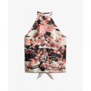 Superdry Blouse &agrave; dos nu en jacquard femme