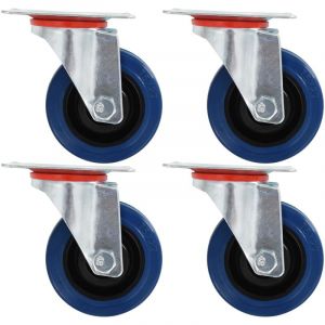 Image de VidaXL 8 pcs Roulettes pivotantes 75 mm