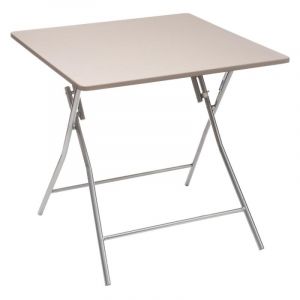 Image de Five Table d'Ap pliante Taupe 80 x 80 cm