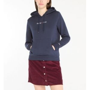 Tommy Jeans Sweat droit à capuche coton mélangé Bleu - Couleur Bleu - Taille XS