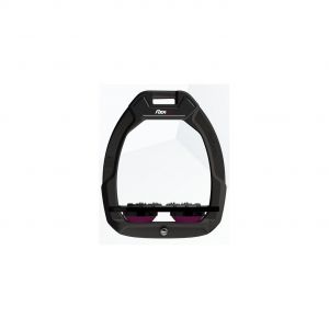 Étriers de sécurité d’équitation Plat Ultra Grip Noir/Noir/Prune Flex-On Safe-On