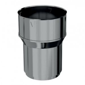 Ten Raccord inox poêle/tubage mâle 150 Ø 180/186 mm
