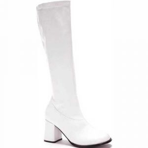 bottes vernies blanches