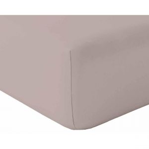 Image de Declikdeco Drap housse en coton Alabama Taupe