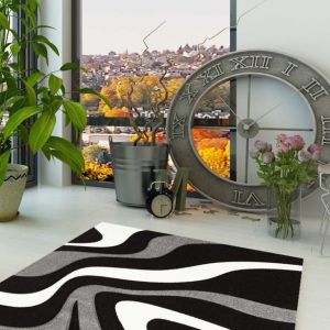 Image de Tapis Polypropylene Todila Gris 60 x 110 cm