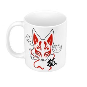 Image de Mug Céramique Kitsune Renard Japon Asie Culture Manga Neuf