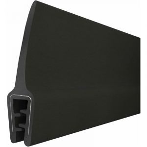 Steigner - Joint de protection de bord de tôle T-45 noir, forme u, 10x33mm, 10 m