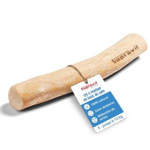 Supravit Nat&uuml;rlicher Kauknochen aus Kaffeeholz f&uuml;r Hunde S