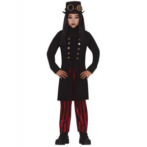 D&eacute;guisement Miss Steampunk fille Couleur Noir Taille 7 &agrave; 9 ans (125 135 cm)