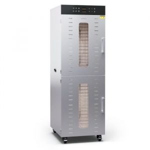 Klarstein Déshydrateur alimentaire Vertical 3000 W 2 compartiments 30 - 90 °C Argent