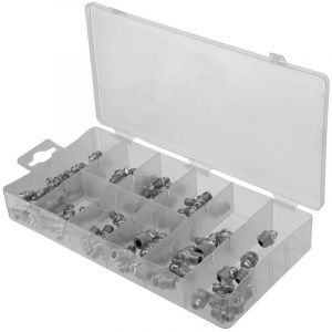Autobest Coffret de graisseurs droits - 45° et 90° - 85 pièces