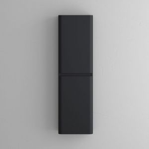 Mai & Mai Meuble de Salle de Bains Meuble Colonne de Rangement Murale Armoire Haute 35x20x120cm Noir Mat Lucca