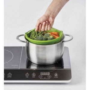 Image de Mastrad Passoire vapeur r&eacute;tractable - Taille - Diam&egrave;tre 24 cm