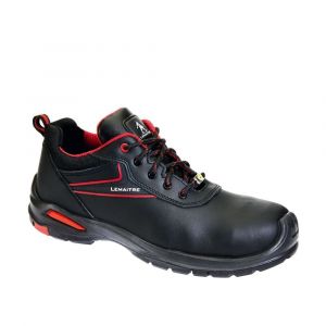 Lemaitre Le Maitre - Chaussures de sécurité basses GEORGE LOW S3 SRC ESD Noir / Rouge 41 - Noir / Rouge