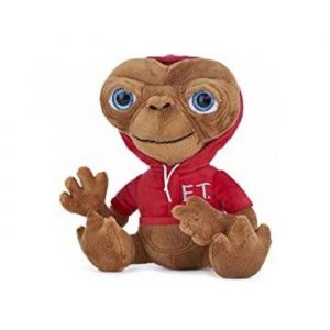 Image de Peluche e.t extraterrestre 28 cm avec veste rouge - edition speciale - set doudou + carte offerte - enfant - adulte