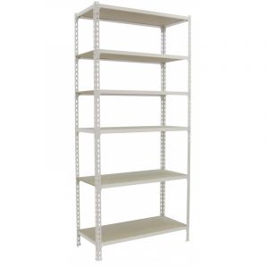 Étagère métallique blanche 6 niveaux Maderclick Plus SimonRack
