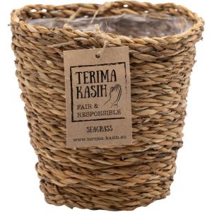 Panier Gaby Naturel grossier – Jonc de Mer – Terami Kasih – ⌀12 cm –↕ 15 cm