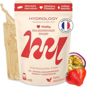 Pastille d’hydratation goût passion fraise énergie Vitality - HYDROLOGY