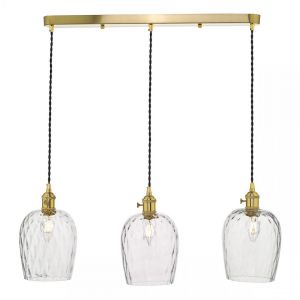 Lumiere Suspension en laiton à barre