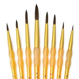 Royal & Langnickel Crafter's Choice Set de pinceaux ronds 8 pièces