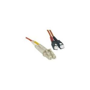 MCL Samar FJOM2/LCSC-1M - Câble fibre optique SC multi-mode (M) vers LC multi-mode (M) 1 m 50 / 125 microns OM2 sans halogène