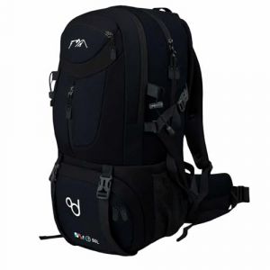 OcioDual Sac &agrave; Dos de Randonn&eacute;e, 50 Litres, Imperm&eacute;able Et L&eacute;ger, Bleu Fonc&eacute;, Plusieurs Poches, Id&eacute;al pour les Voyages, La Montagne, le Camping, L'ext&eacute;rieur, pour Femmes Et Hommes