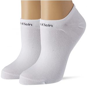 Calvin Klein Chaussettes Sneaker Gripper 2 Paires One Size White