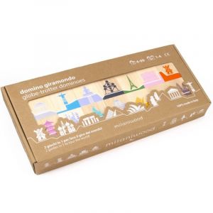 Milaniwood - Jeu de domino Globe-trotteur