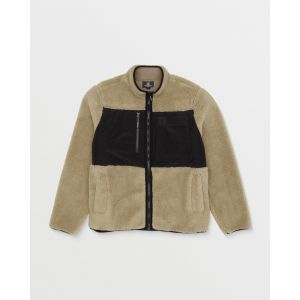 Volcom Sweat Zippé Storm Stone Sherpa - Dark Khaki - Taille S