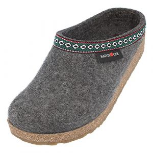 Haflinger Grizzly Franzl, Pantoufles Femme, Grau