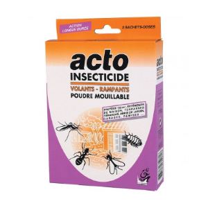 Acto 3 sachets de poudre mouillable anti-rampants et volants  (20 g)